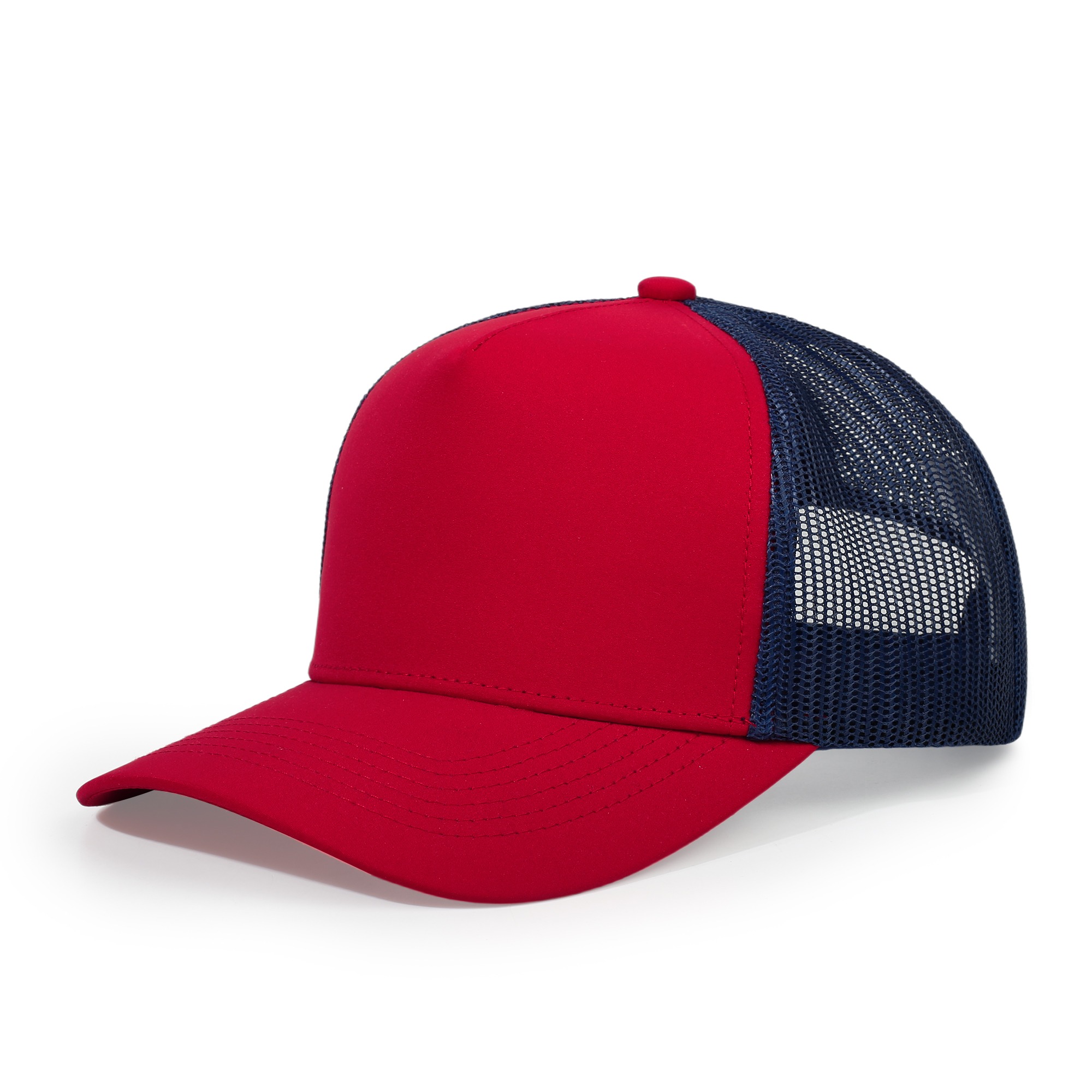 RAMO Trucker Cap in Navy/Red