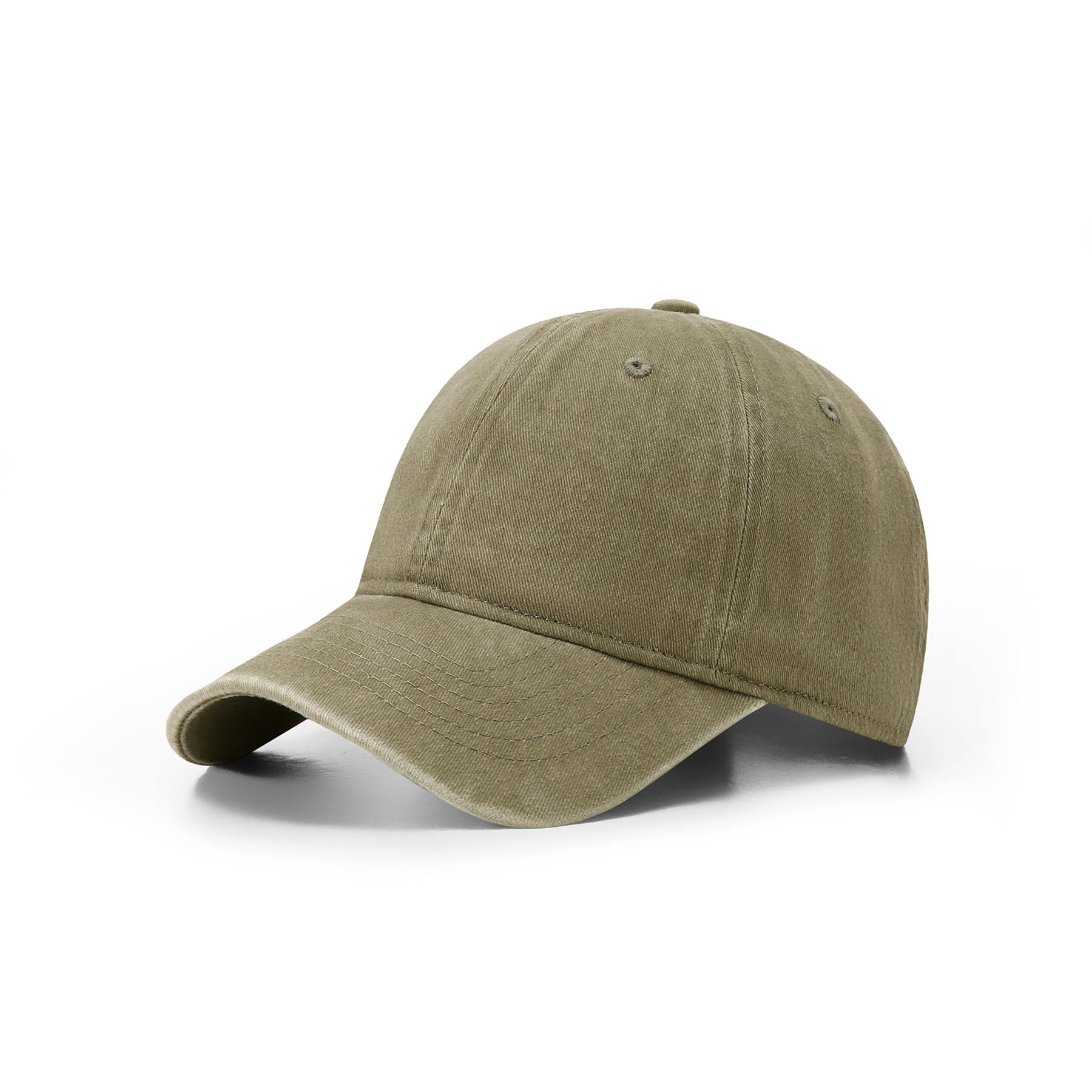 RAMO Washed Unstructured Cap in Olive Faded