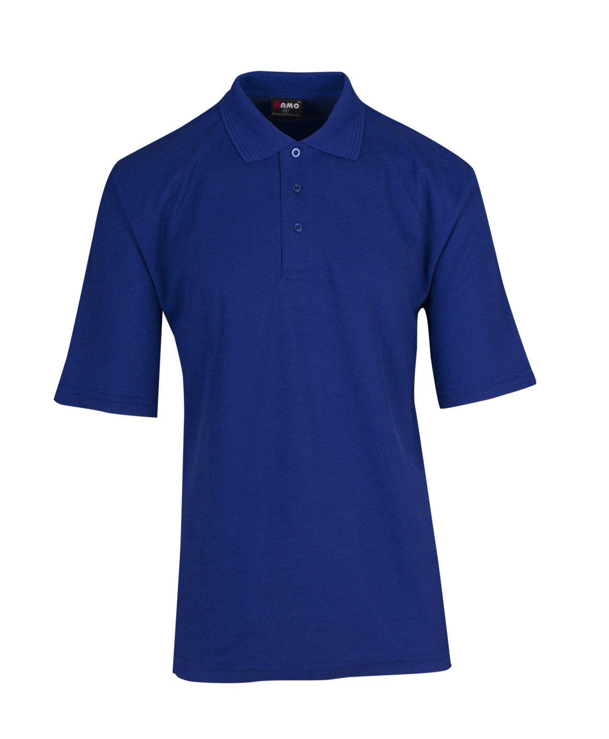RAMO Pique Knit Polo in Royal Blue