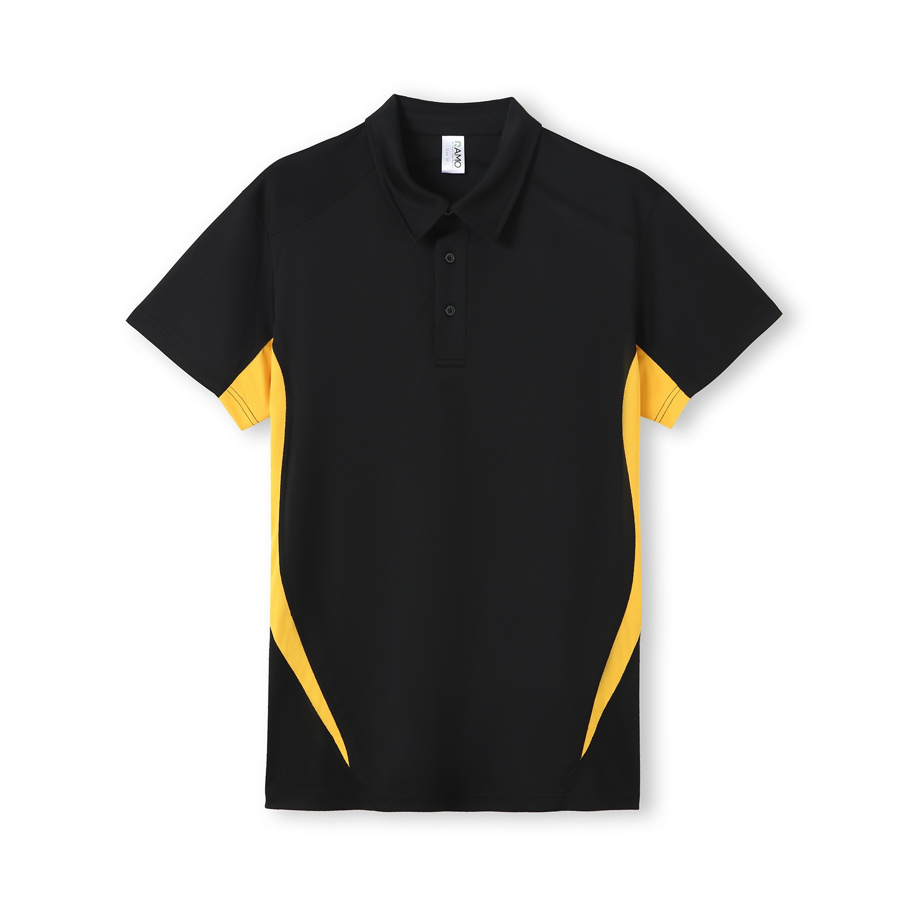 RAMO Accelerator Sports Polo in Black/Gold